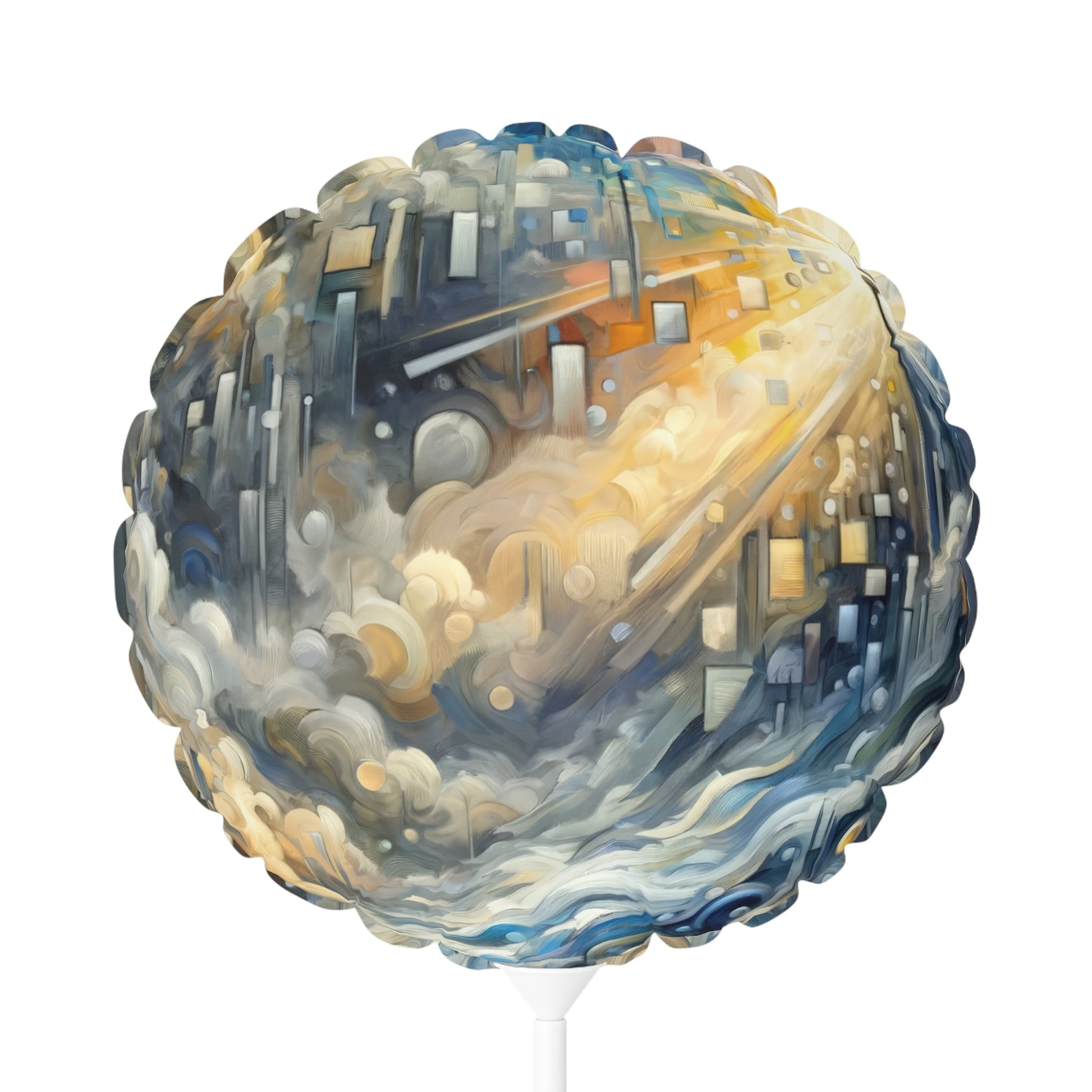 Adrift Beacon Tachism Balloon (Round and Heart-shaped), 11" - ATUH.ART