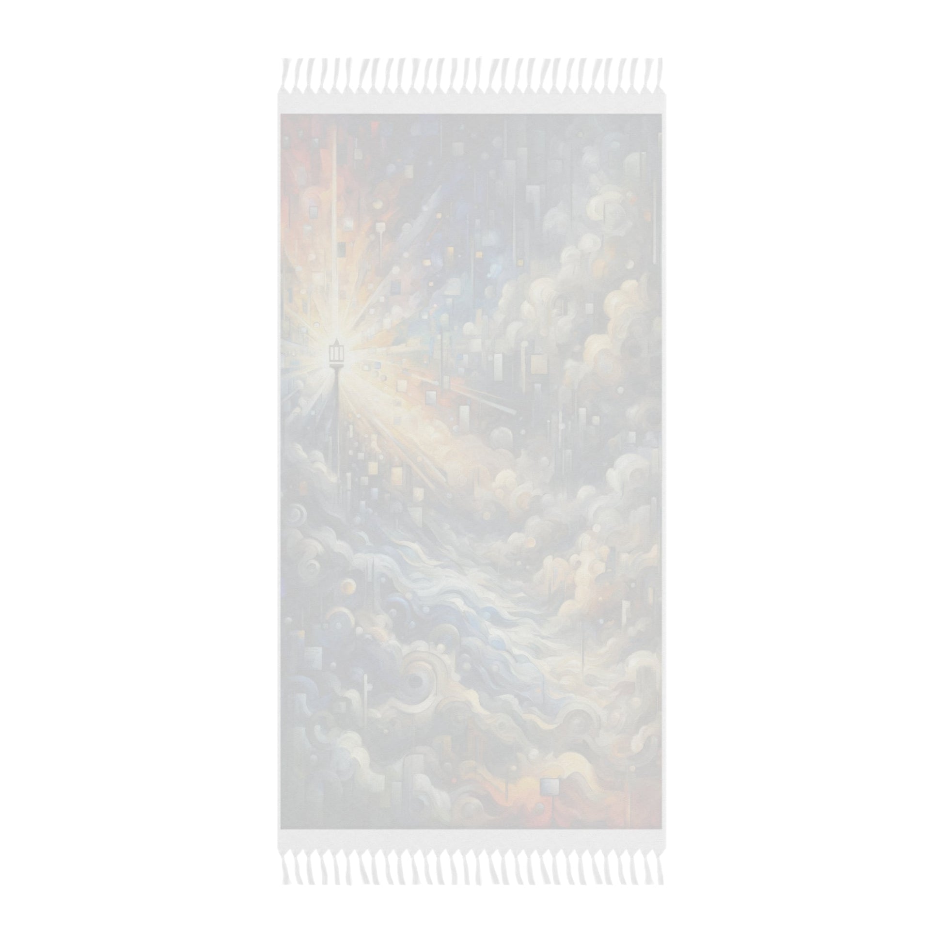Adrift Beacon Tachism Boho Beach Cloth - ATUH.ART