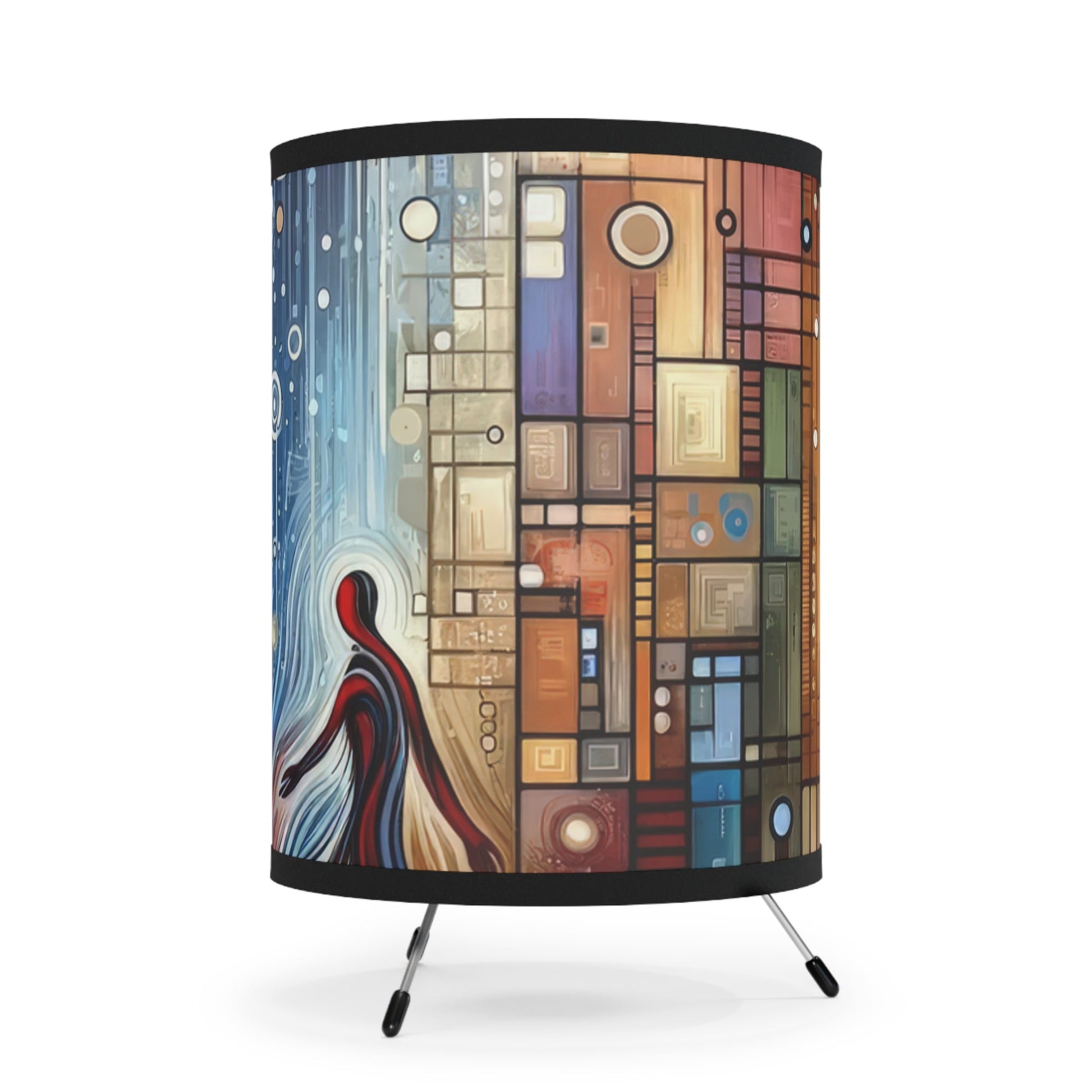 Advocate Ethos Connectivity Tripod Lamp with High-Res Printed Shade, US\CA plug - ATUH.ART