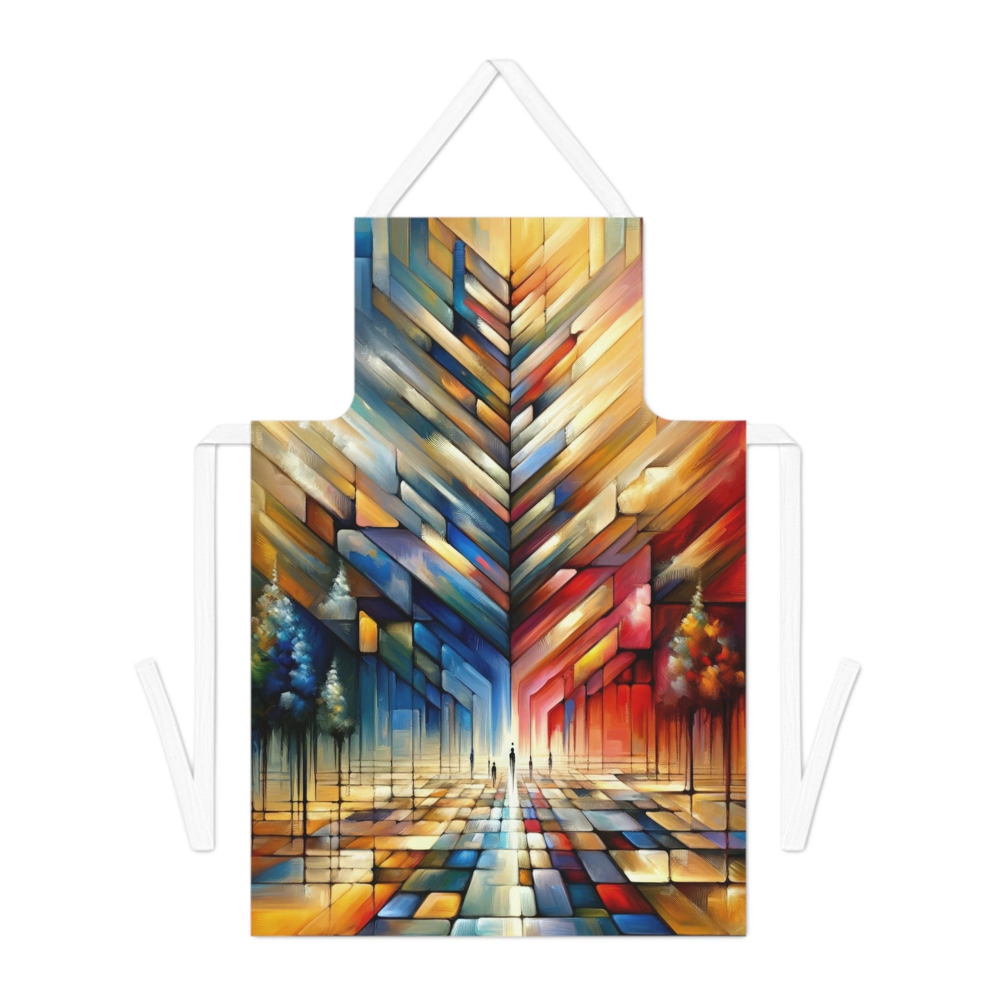 Anchored Tenets Abstraction Adult Apron (AOP) - ATUH.ART
