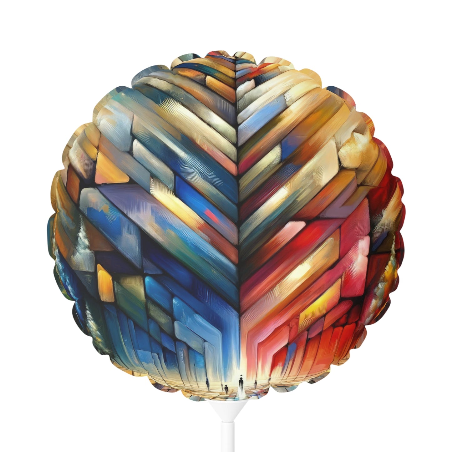 Anchored Tenets Abstraction Balloon (Round and Heart-shaped), 11" - ATUH.ART