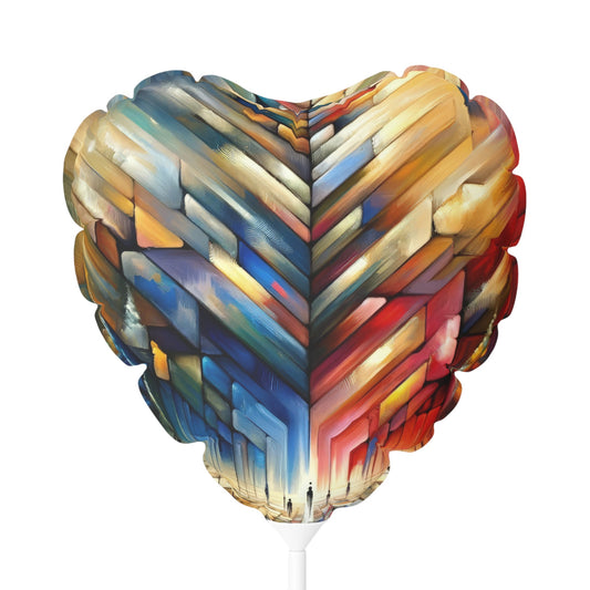Anchored Tenets Abstraction Balloon (Round and Heart-shaped), 11" - ATUH.ART