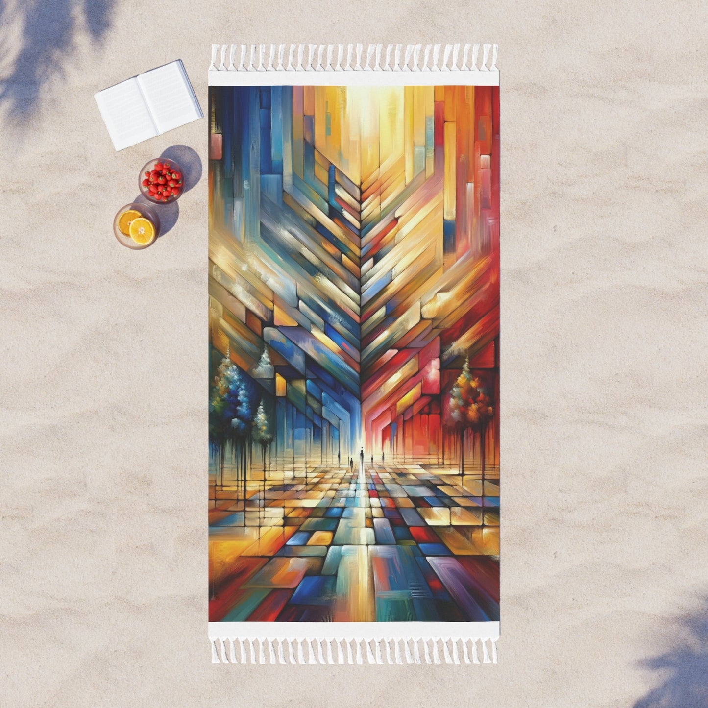 Anchored Tenets Abstraction Boho Beach Cloth - ATUH.ART