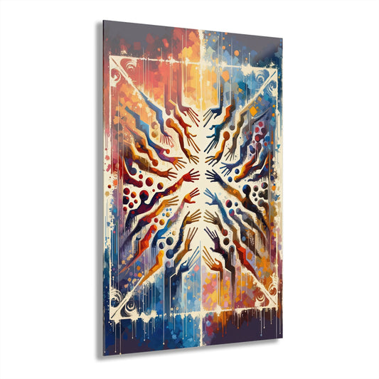 Architects Wisdom Tachism Acrylic Prints (French Cleat Hanging) - ATUH.ART