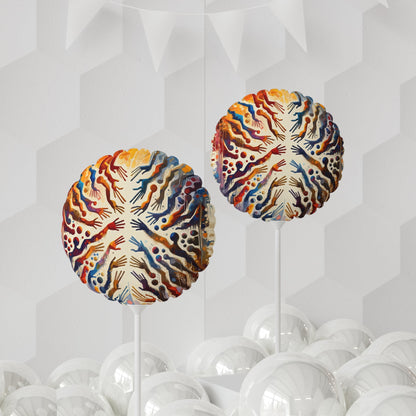 Architects Wisdom Tachism Balloon (Round and Heart-shaped), 11" - ATUH.ART