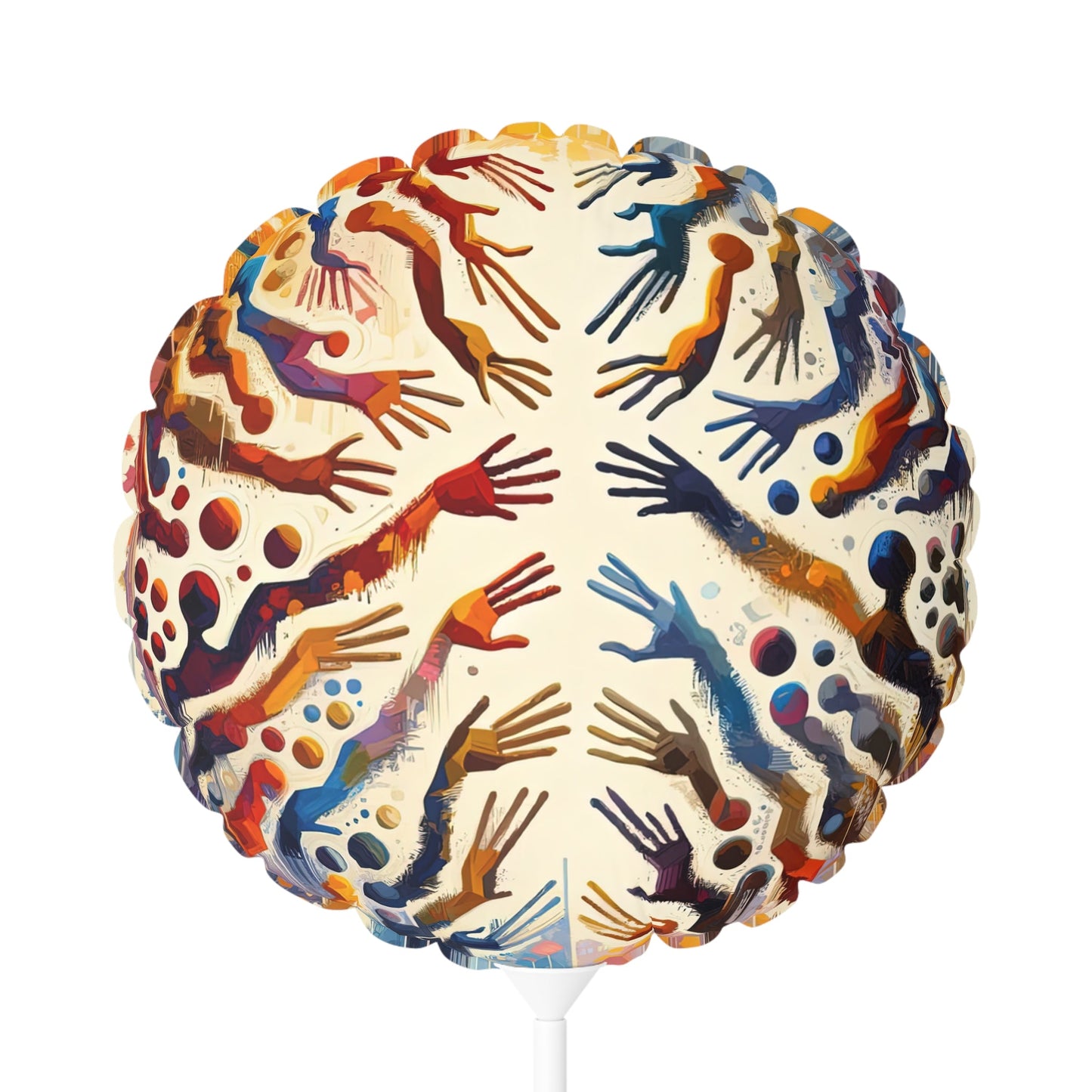 Architects Wisdom Tachism Balloon (Round and Heart-shaped), 11" - ATUH.ART