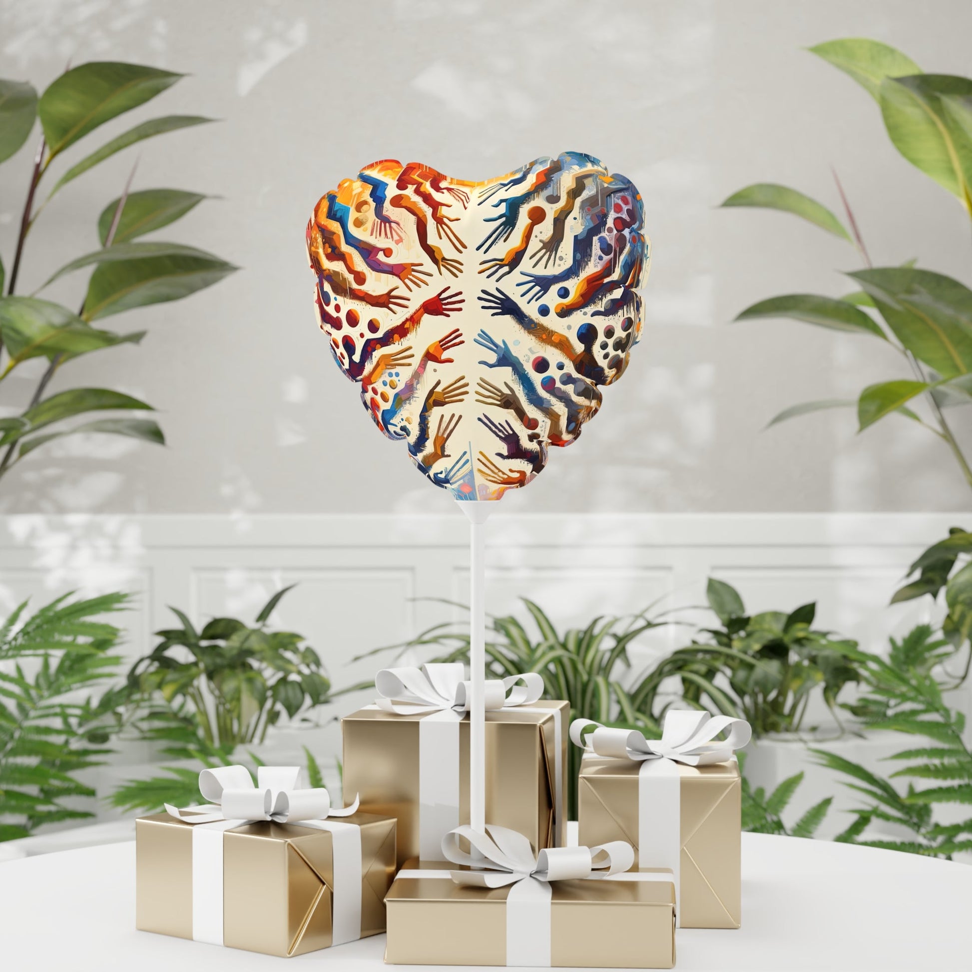 Architects Wisdom Tachism Balloon (Round and Heart-shaped), 11" - ATUH.ART