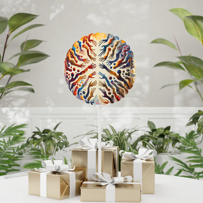 Architects Wisdom Tachism Balloon (Round and Heart-shaped), 11" - ATUH.ART