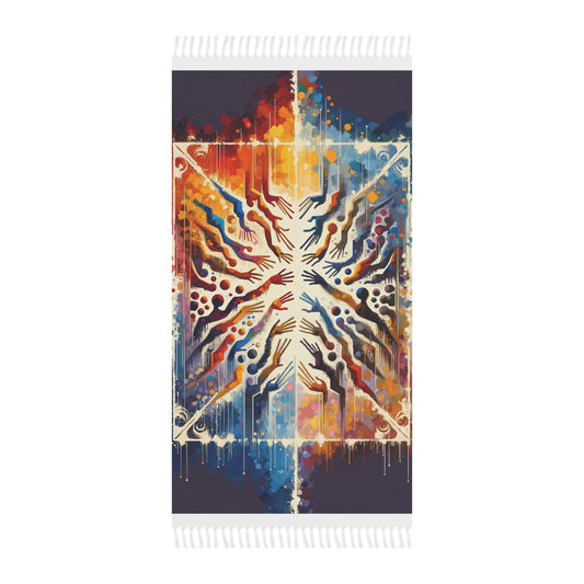 Architects Wisdom Tachism Boho Beach Cloth - ATUH.ART