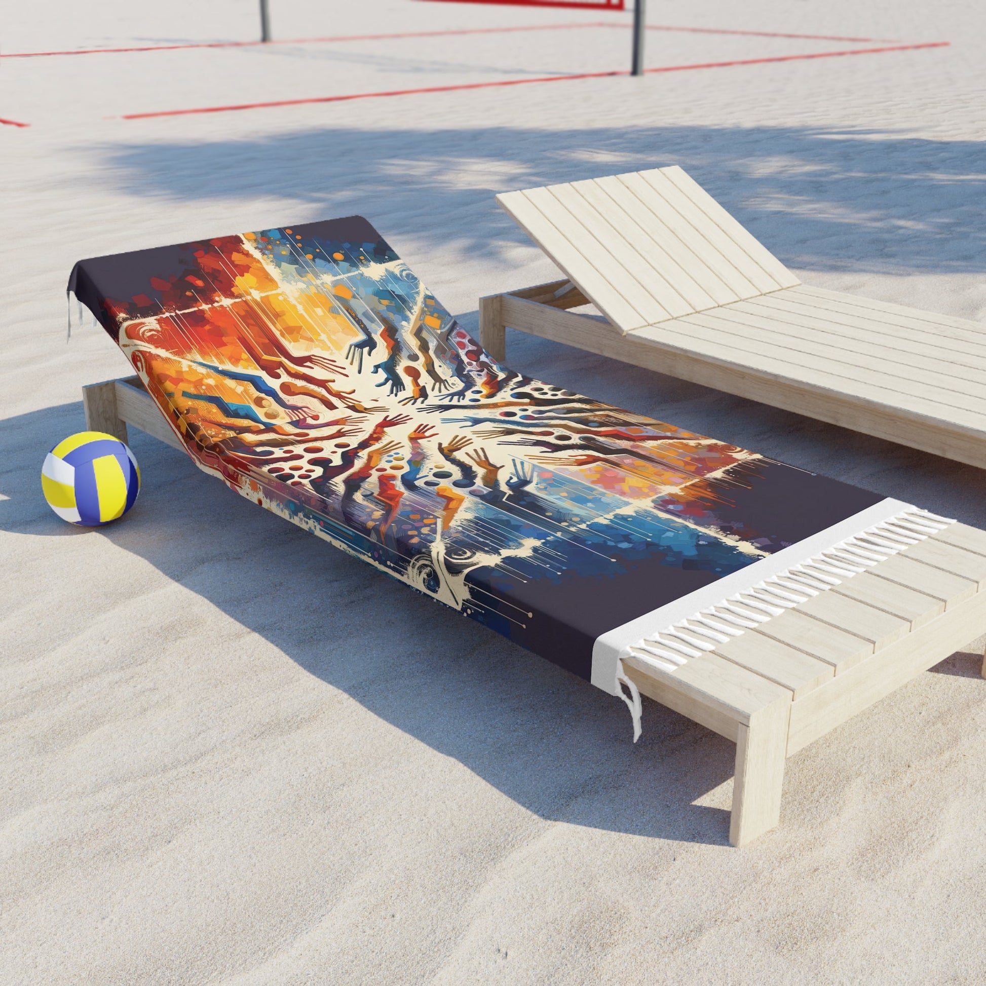 Architects Wisdom Tachism Boho Beach Cloth - ATUH.ART