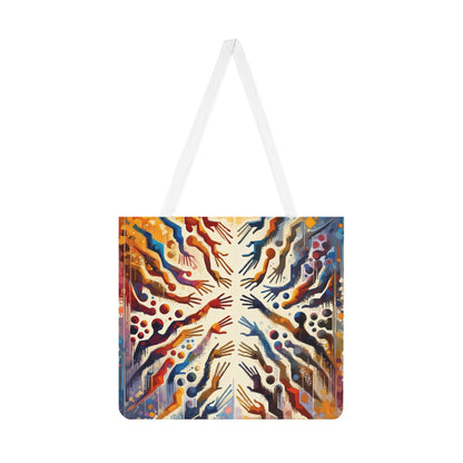 Architects Wisdom Tachism Shoulder Tote Bag (AOP) - ATUH.ART