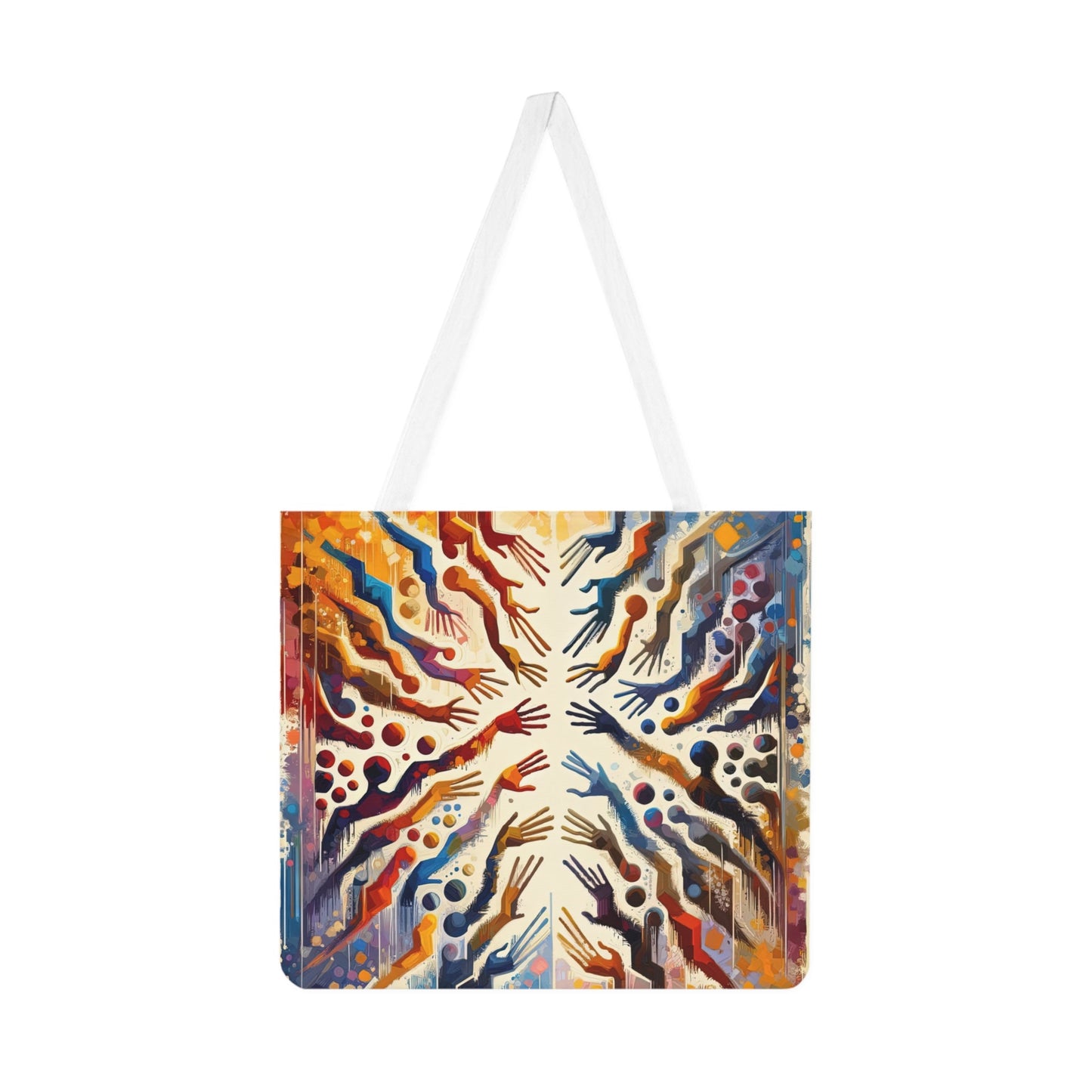 Architects Wisdom Tachism Shoulder Tote Bag (AOP) - ATUH.ART