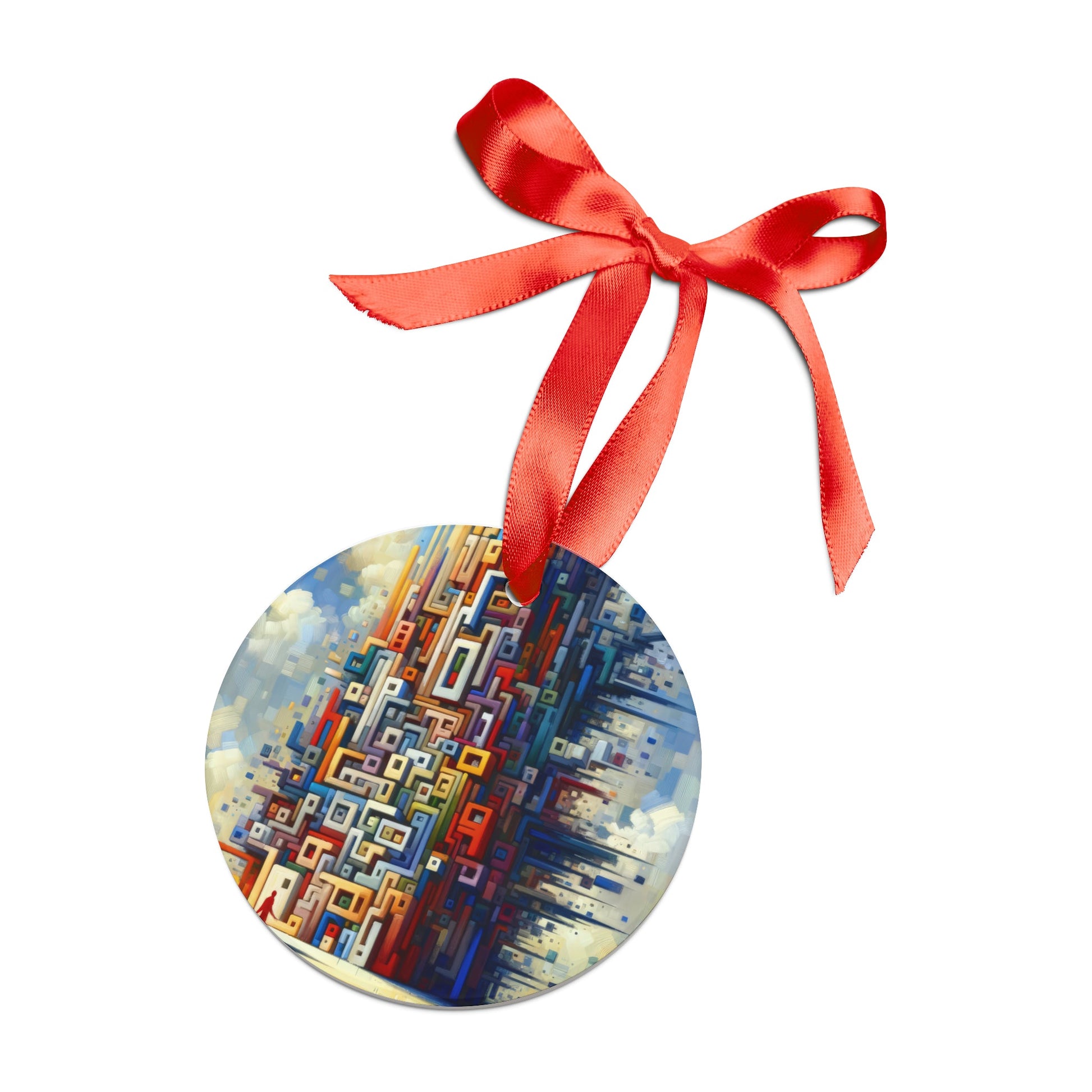 Architectural Endeavor Tapestry Acrylic Ornament with Ribbon - ATUH.ART