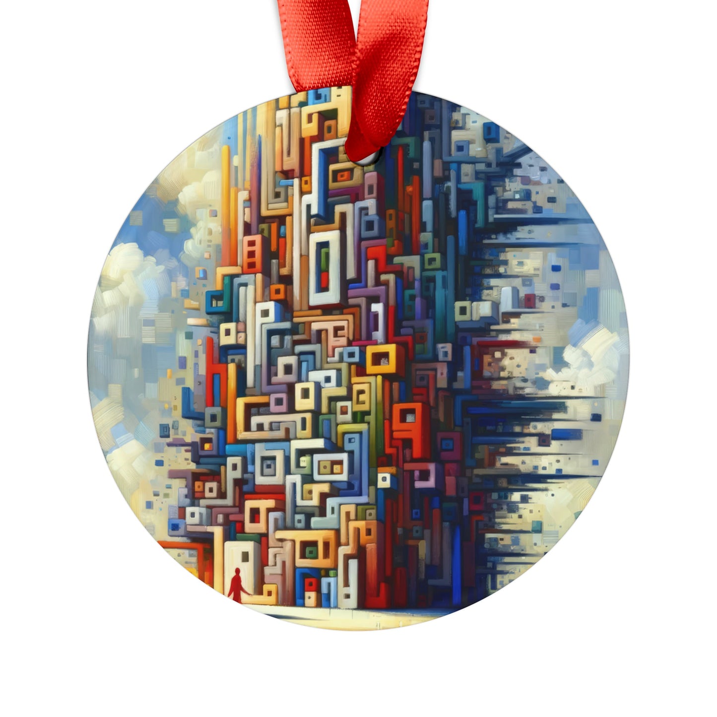 Architectural Endeavor Tapestry Acrylic Ornament with Ribbon - ATUH.ART