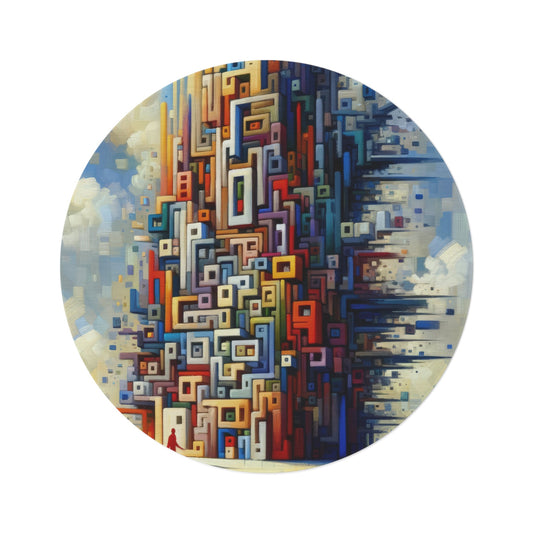 Architectural Endeavor Tapestry Round Rug - ATUH.ART