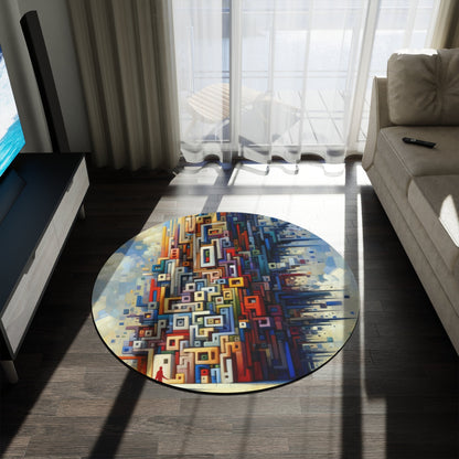 Architectural Endeavor Tapestry Round Rug - ATUH.ART