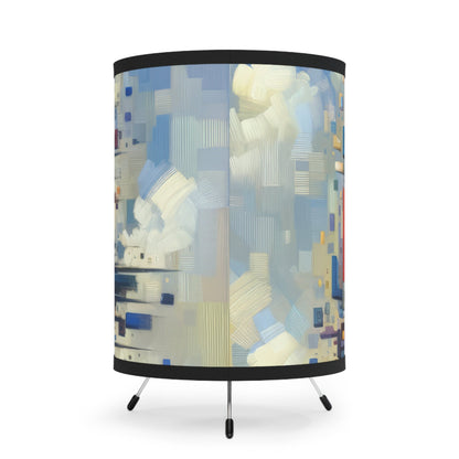 Architectural Endeavor Tapestry Tripod Lamp with High-Res Printed Shade, US\CA plug - ATUH.ART