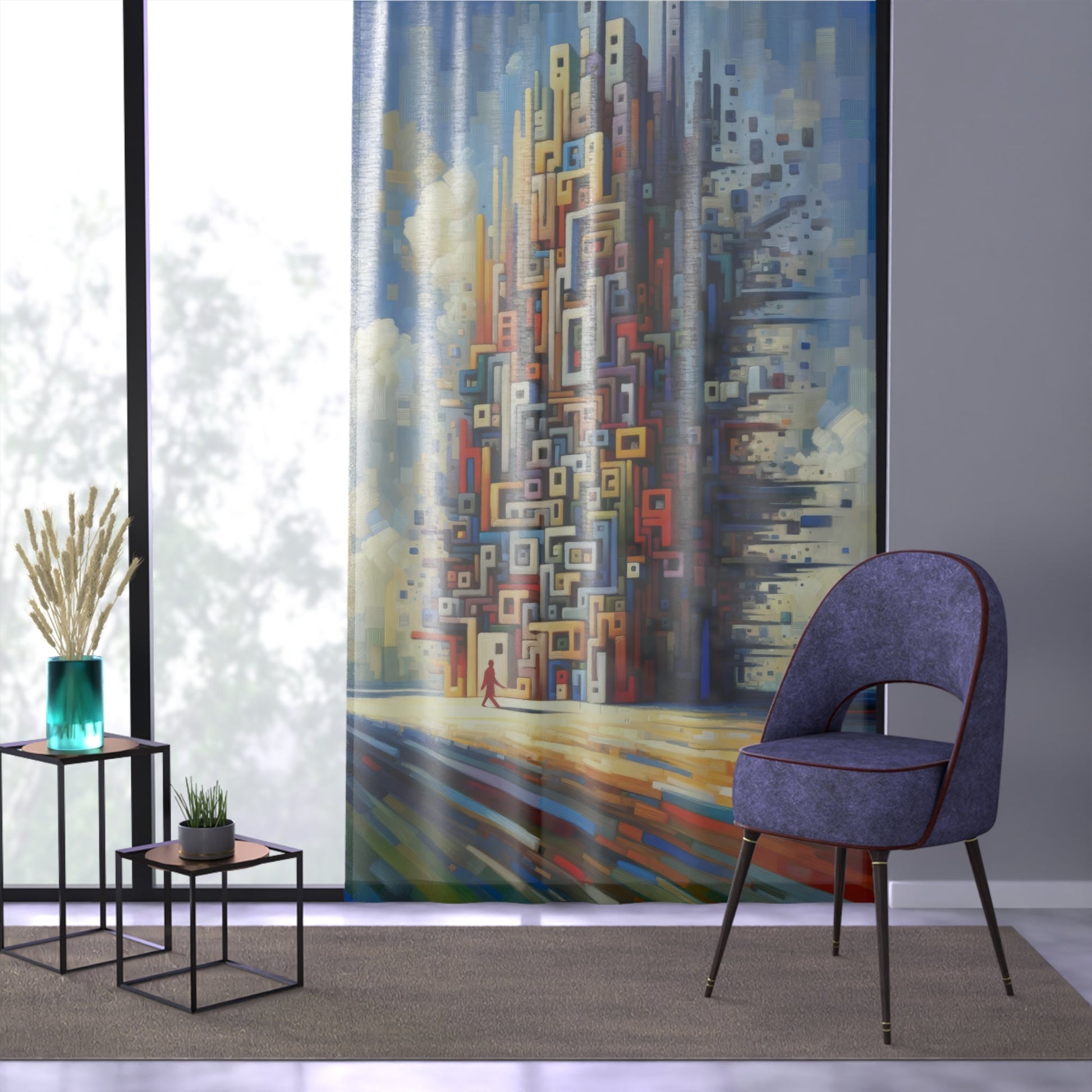 Architectural Endeavor Tapestry Window Curtain - ATUH.ART