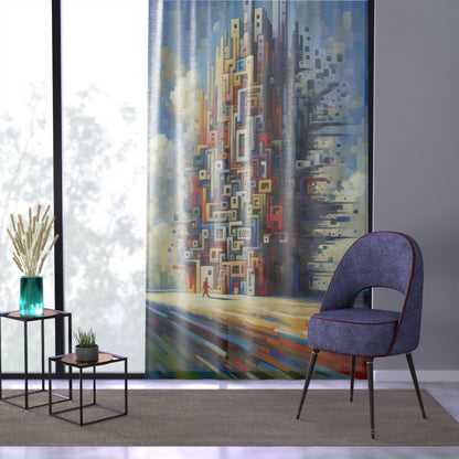 Architectural Endeavor Tapestry Window Curtain - ATUH.ART