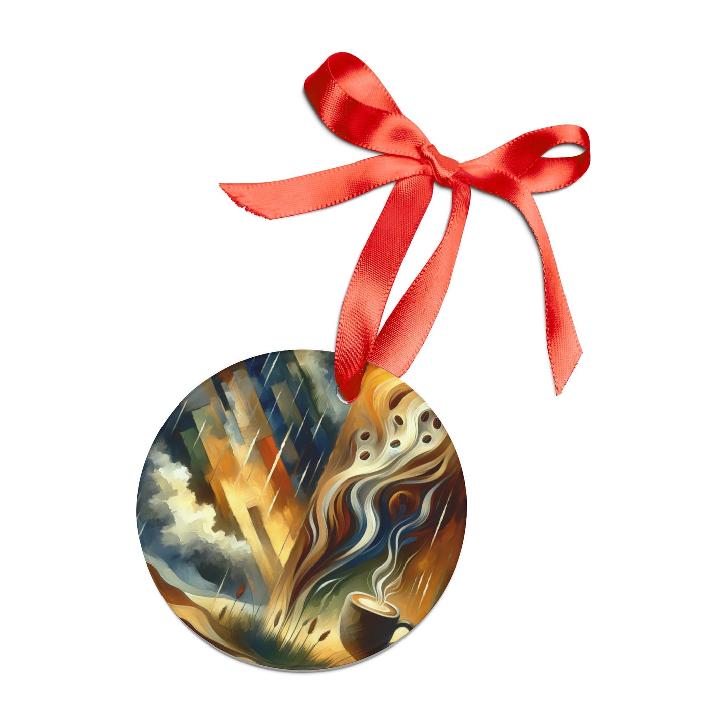 Aromatic Earth Encounter Acrylic Ornament with Ribbon - ATUH.ART