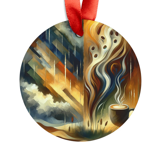 Aromatic Earth Encounter Acrylic Ornament with Ribbon - ATUH.ART