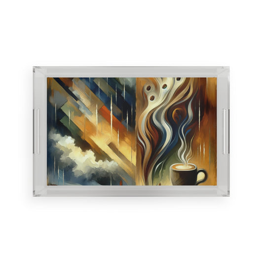 Aromatic Earth Encounter Acrylic Serving Tray - ATUH.ART