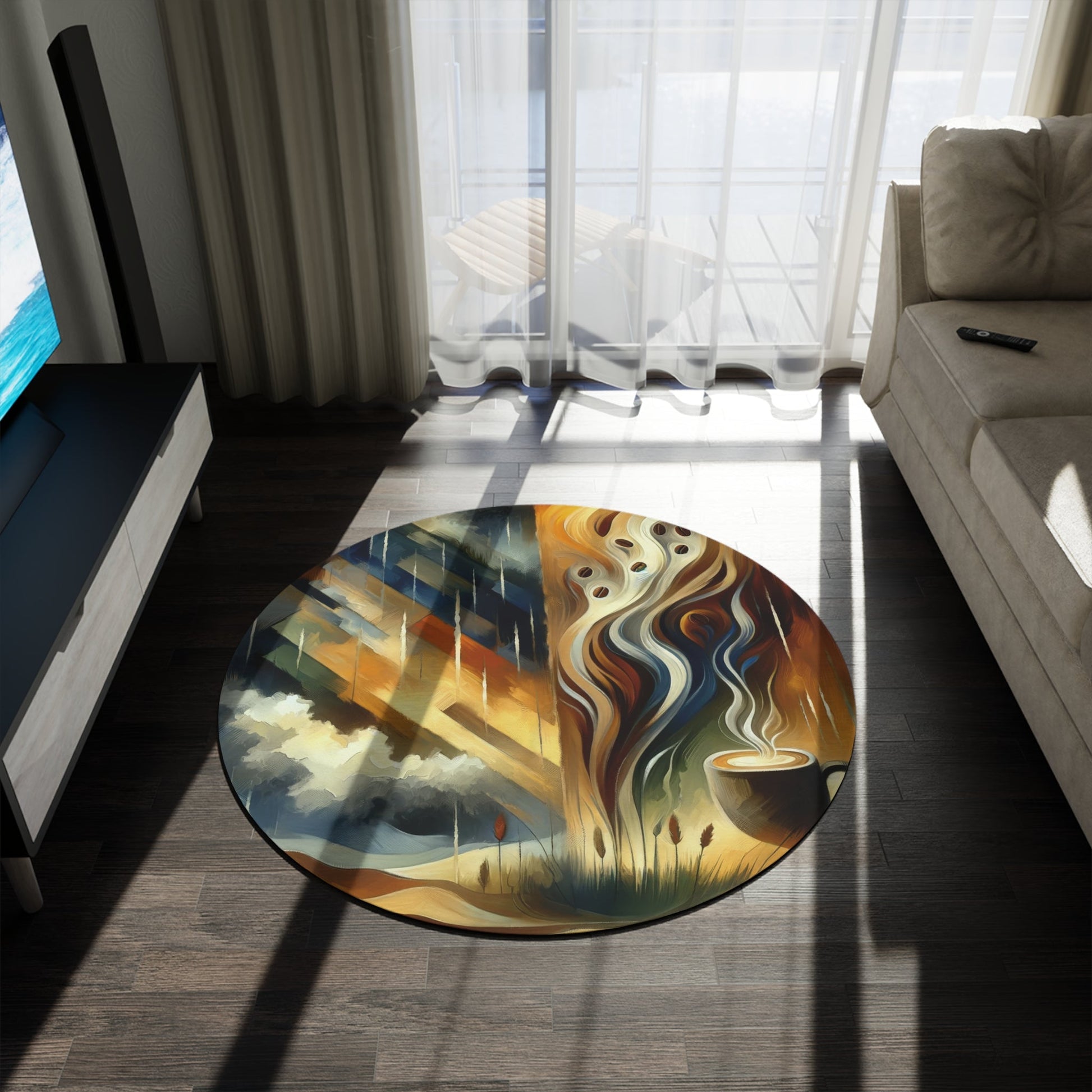 Aromatic Earth Encounter Round Rug - ATUH.ART
