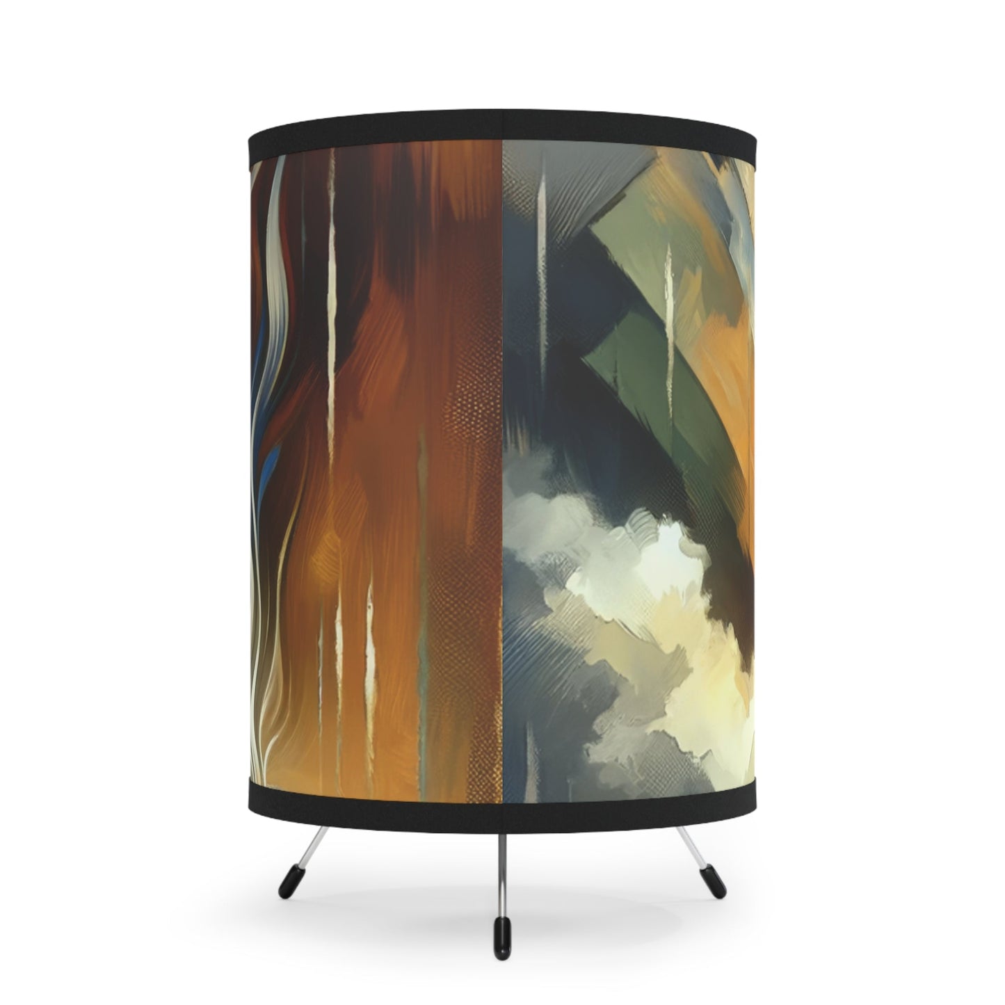 Aromatic Earth Encounter Tripod Lamp with High-Res Printed Shade, US\CA plug - ATUH.ART