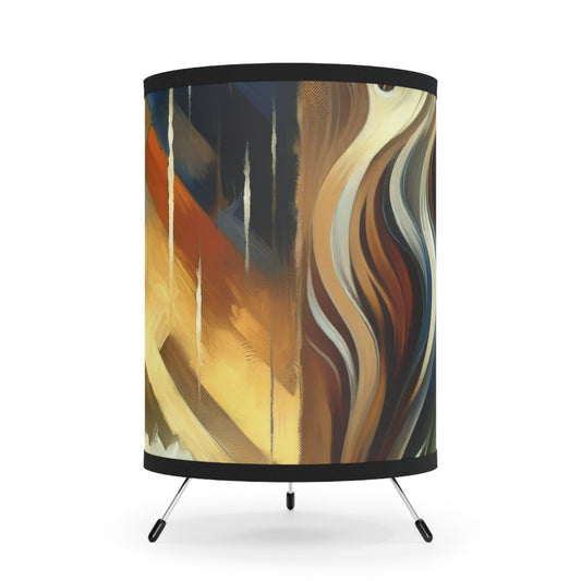 Aromatic Earth Encounter Tripod Lamp with High-Res Printed Shade, US\CA plug - ATUH.ART