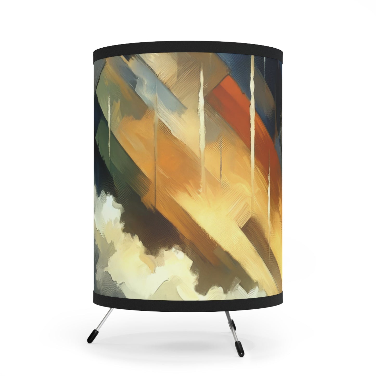 Aromatic Earth Encounter Tripod Lamp with High-Res Printed Shade, US\CA plug - ATUH.ART