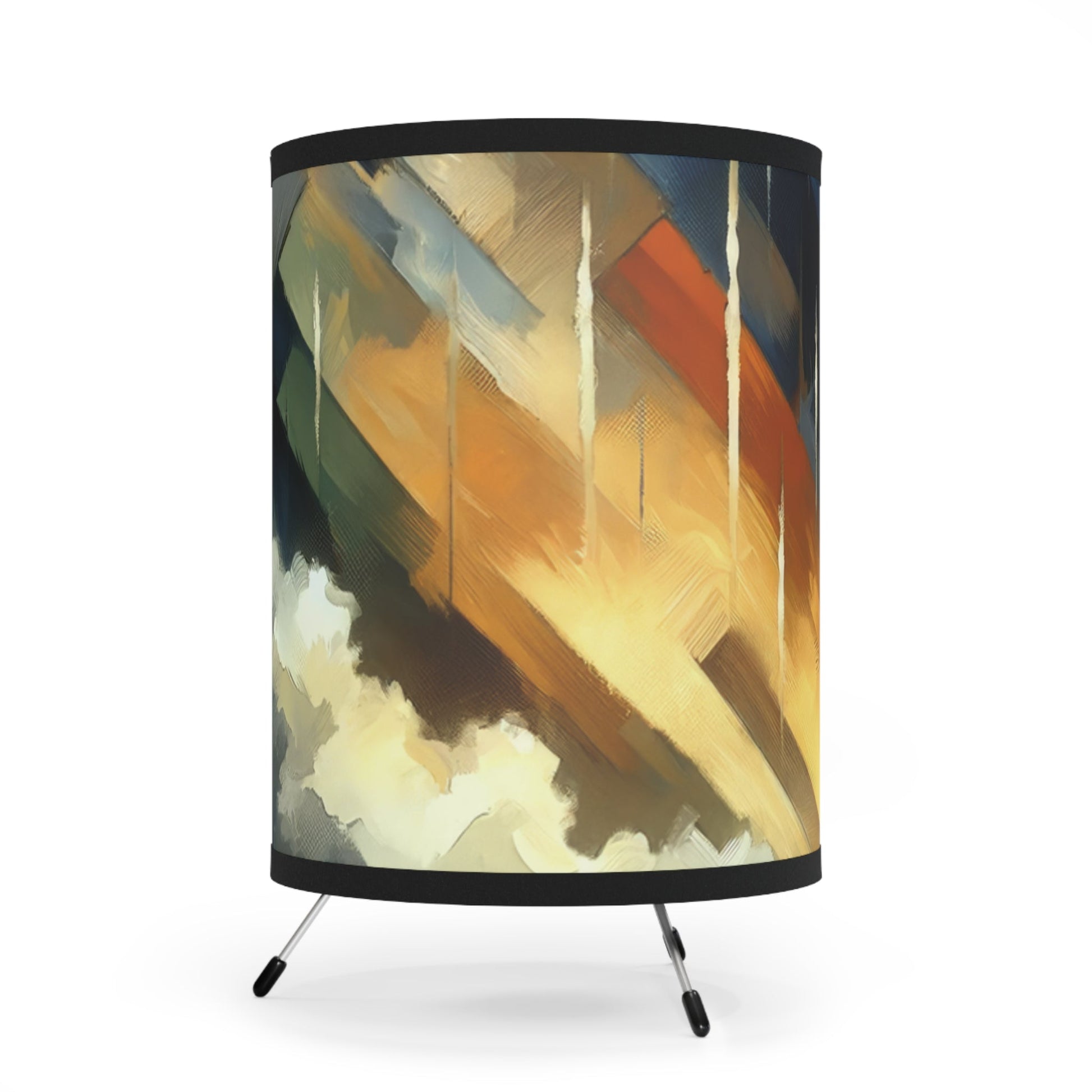 Aromatic Earth Encounter Tripod Lamp with High-Res Printed Shade, US\CA plug - ATUH.ART