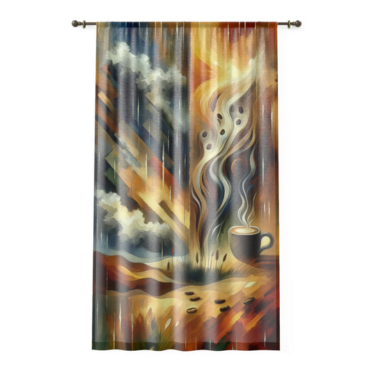 Aromatic Earth Encounter Window Curtain - ATUH.ART