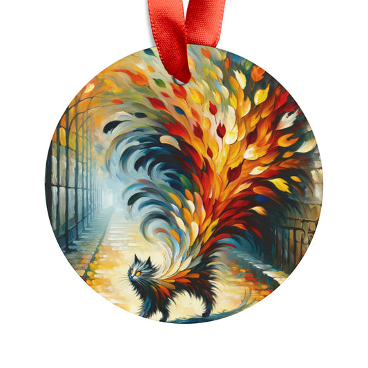 Autumn Whirlwind Escape Acrylic Ornament with Ribbon - ATUH.ART