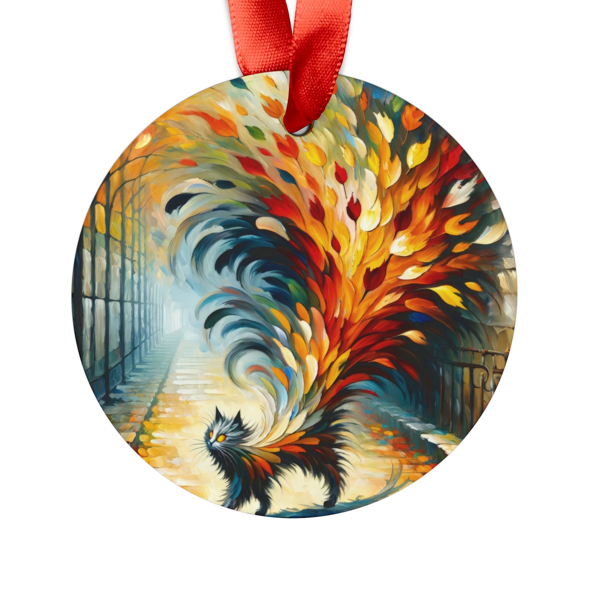 Autumn Whirlwind Escape Acrylic Ornament with Ribbon - ATUH.ART