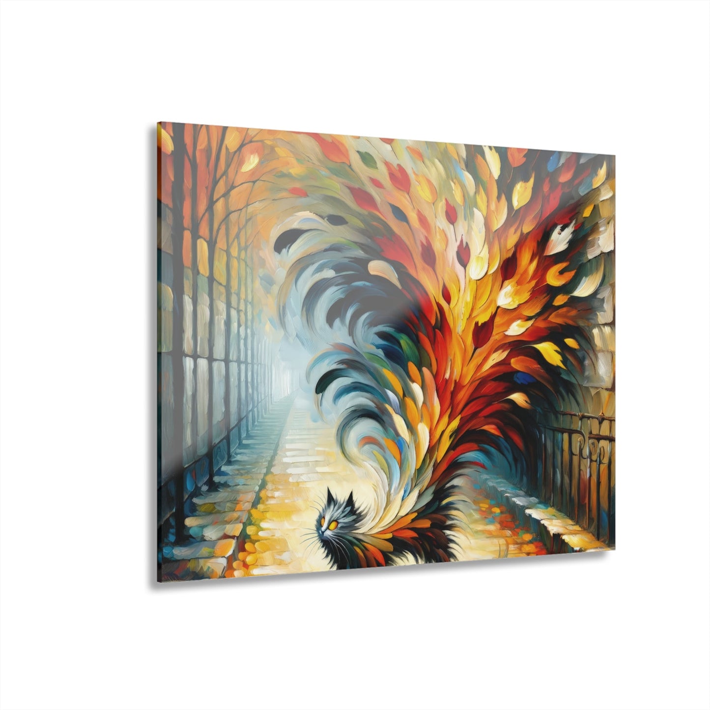 Autumn Whirlwind Escape Acrylic Prints (French Cleat Hanging) - ATUH.ART