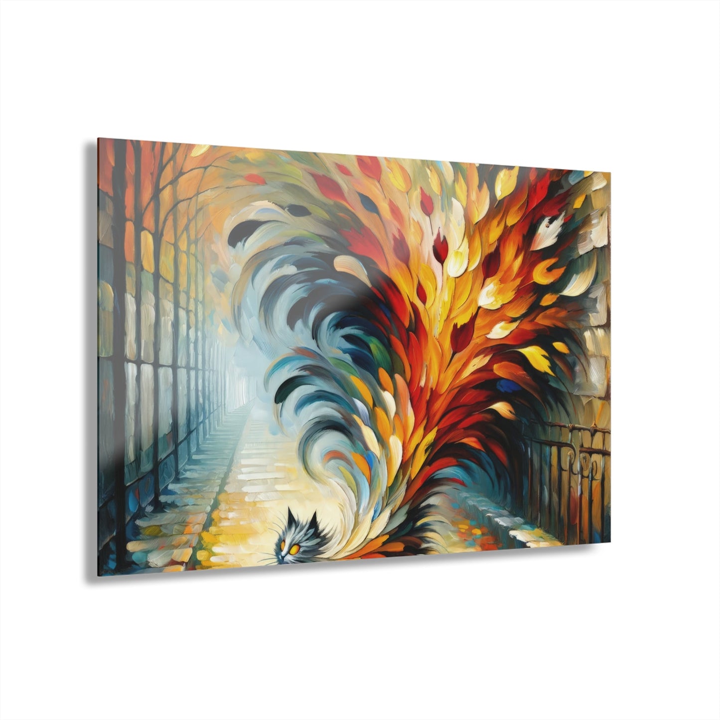 Autumn Whirlwind Escape Acrylic Prints (French Cleat Hanging) - ATUH.ART