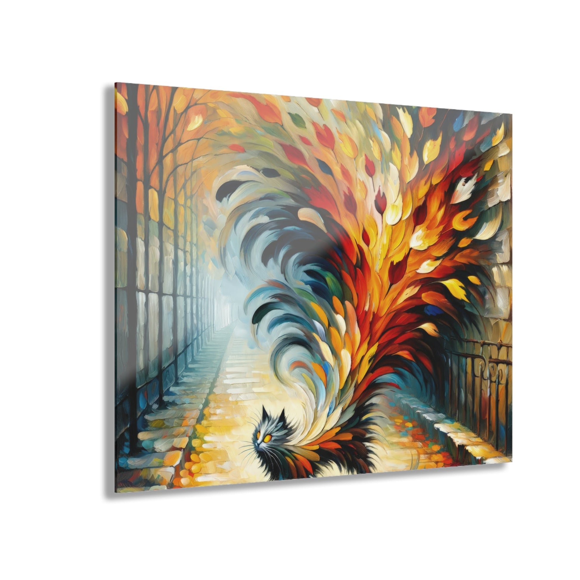 Autumn Whirlwind Escape Acrylic Prints (French Cleat Hanging) - ATUH.ART