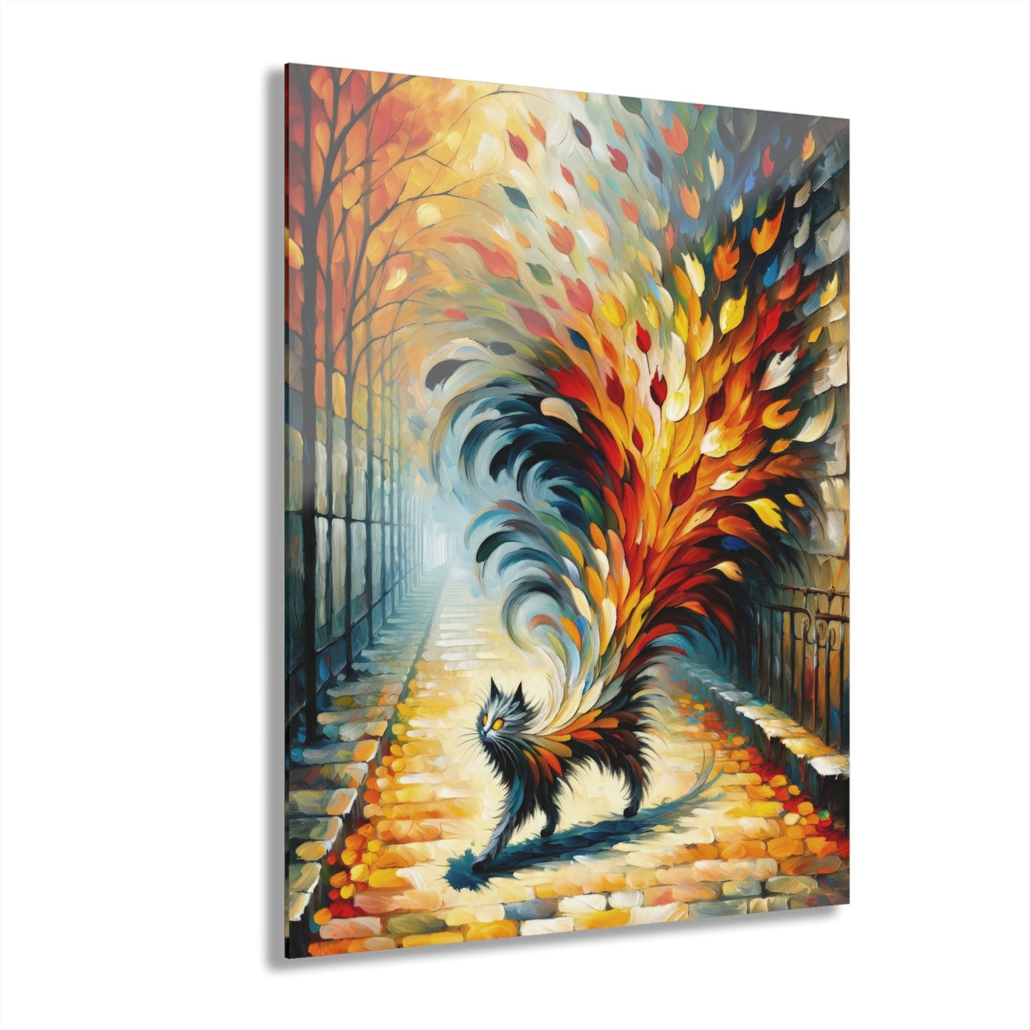 Autumn Whirlwind Escape Acrylic Prints (French Cleat Hanging) - ATUH.ART