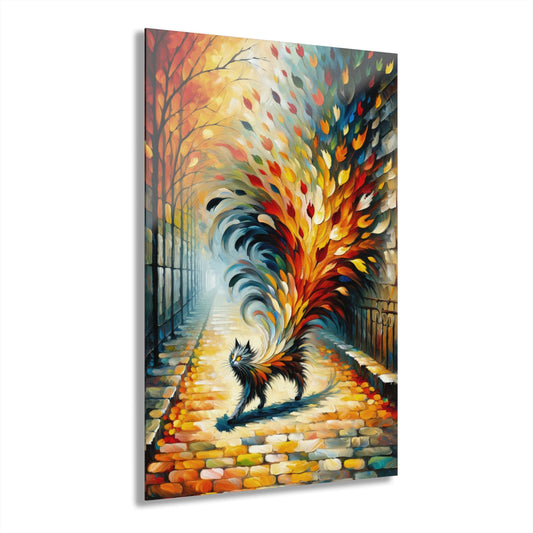 Autumn Whirlwind Escape Acrylic Prints (French Cleat Hanging) - ATUH.ART