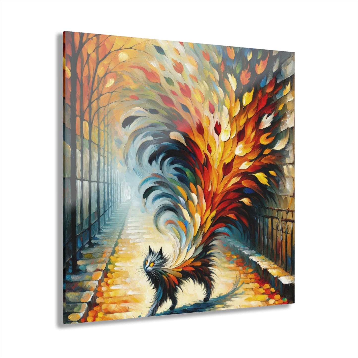 Autumn Whirlwind Escape Acrylic Prints (French Cleat Hanging) - ATUH.ART