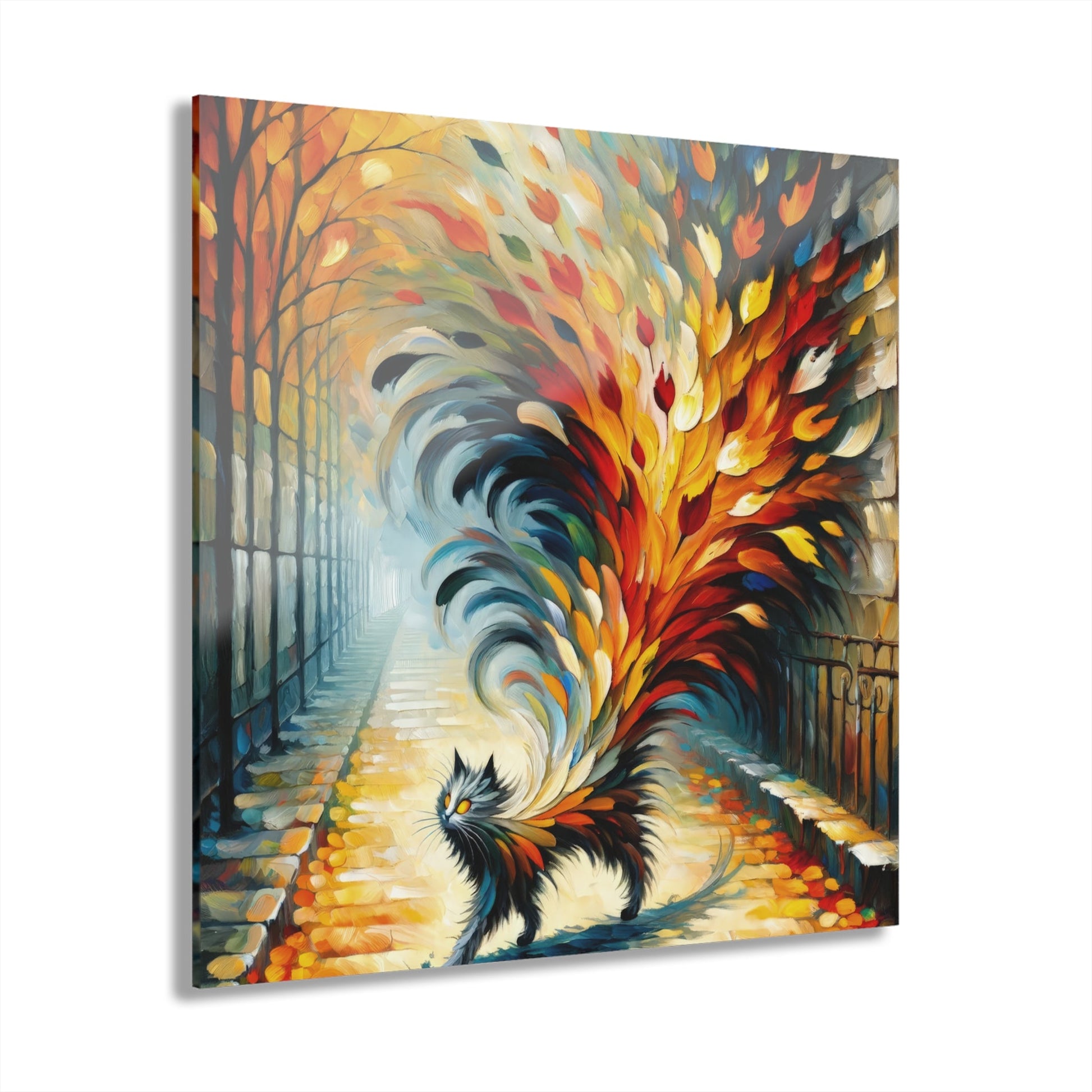 Autumn Whirlwind Escape Acrylic Prints (French Cleat Hanging) - ATUH.ART