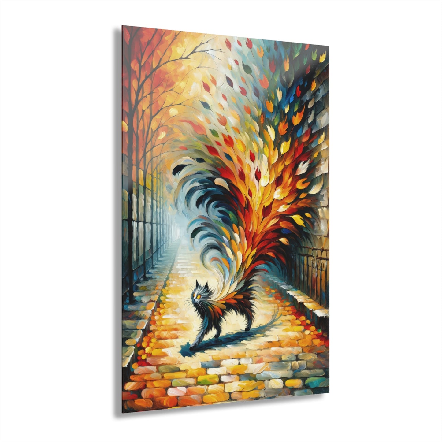 Autumn Whirlwind Escape Acrylic Prints (French Cleat Hanging) - ATUH.ART