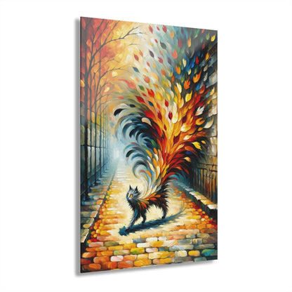 Autumn Whirlwind Escape Acrylic Prints (French Cleat Hanging) - ATUH.ART