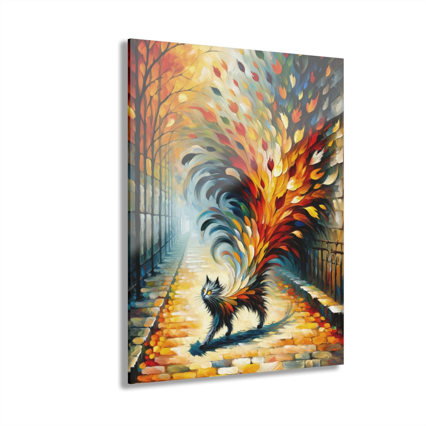 Autumn Whirlwind Escape Acrylic Prints (French Cleat Hanging) - ATUH.ART