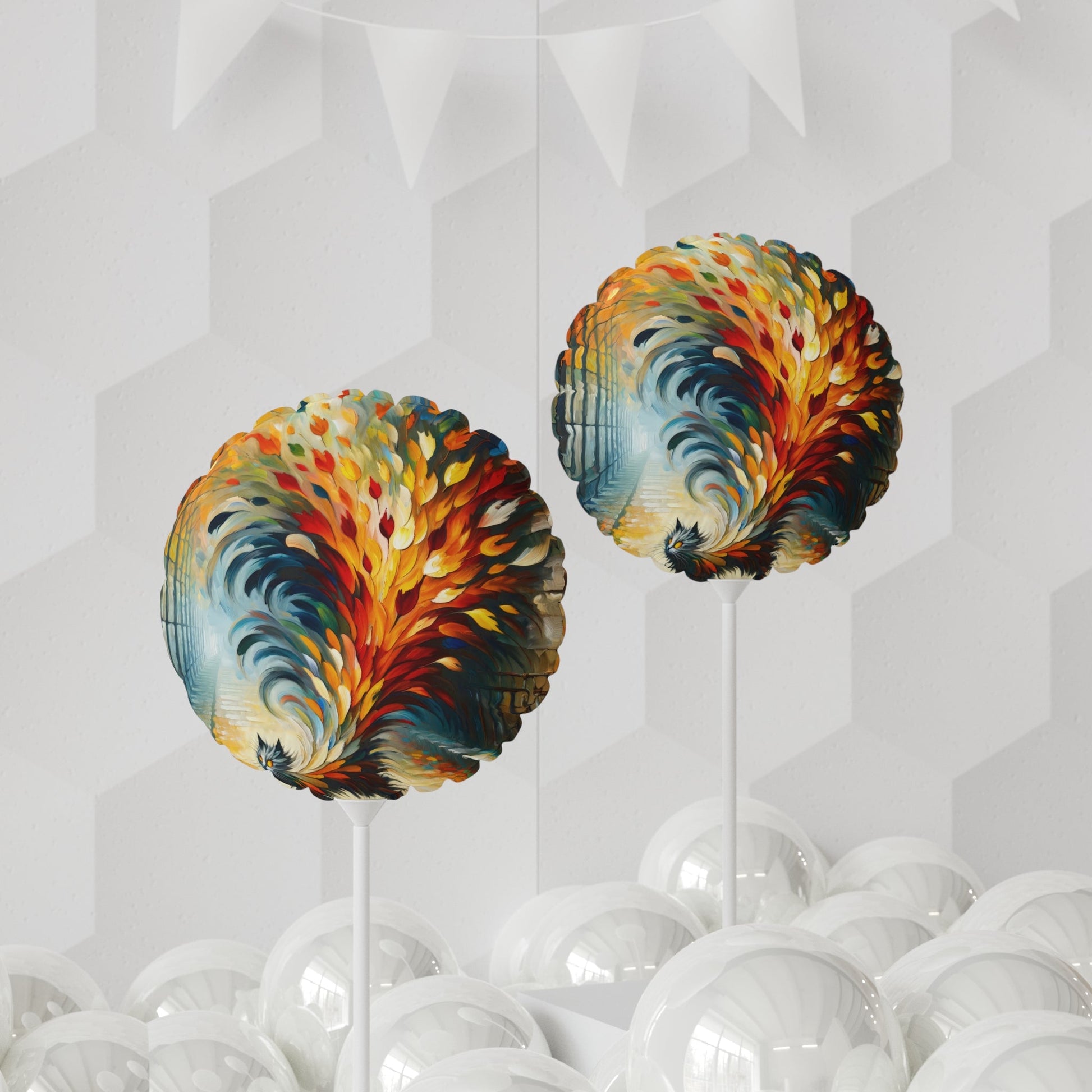 Autumn Whirlwind Escape Balloon (Round and Heart-shaped), 11" - ATUH.ART