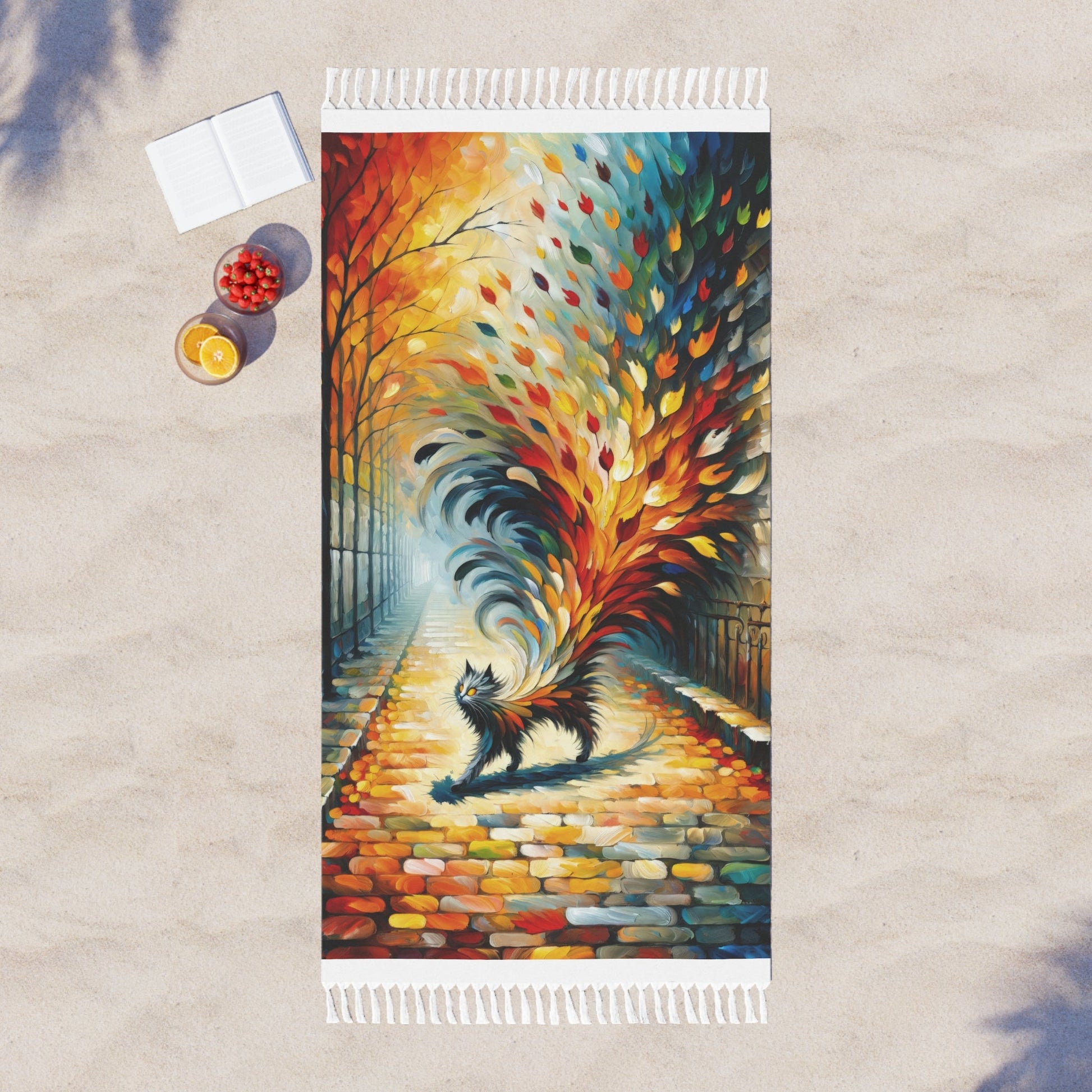 Autumn Whirlwind Escape Boho Beach Cloth - ATUH.ART