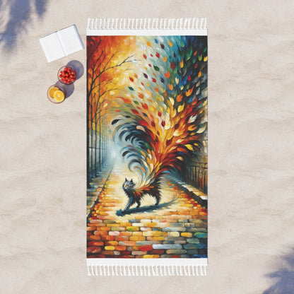 Autumn Whirlwind Escape Boho Beach Cloth - ATUH.ART