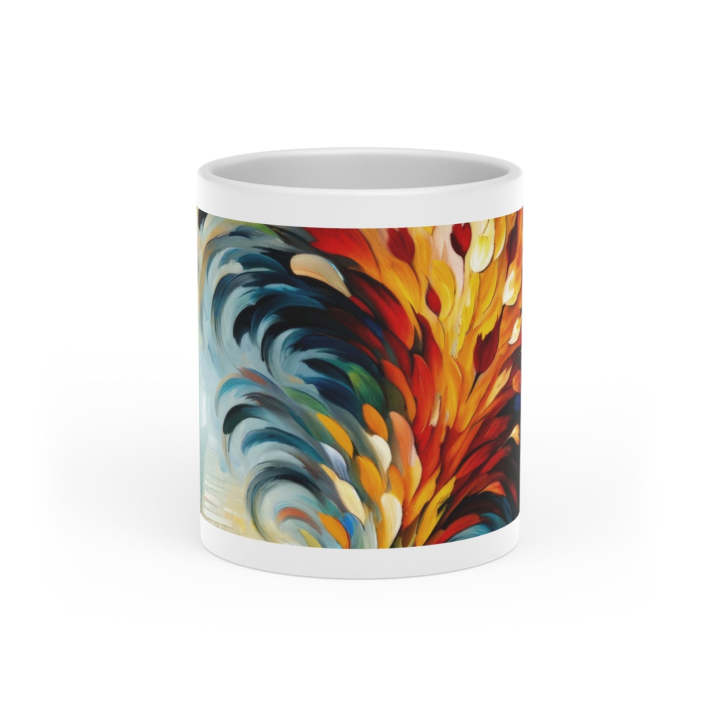 Autumn Whirlwind Escape Heart-Shaped Mug - ATUH.ART