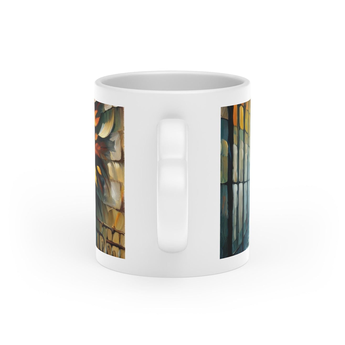 Autumn Whirlwind Escape Heart-Shaped Mug - ATUH.ART