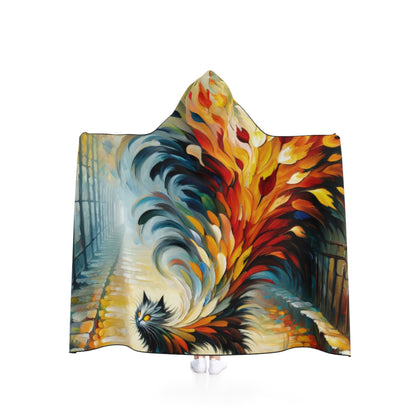 Autumn Whirlwind Escape Hooded Blanket - ATUH.ART